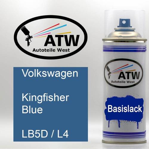 Volkswagen, Kingfisher Blue, LB5D / L4: 400ml Sprühdose, von ATW Autoteile West.